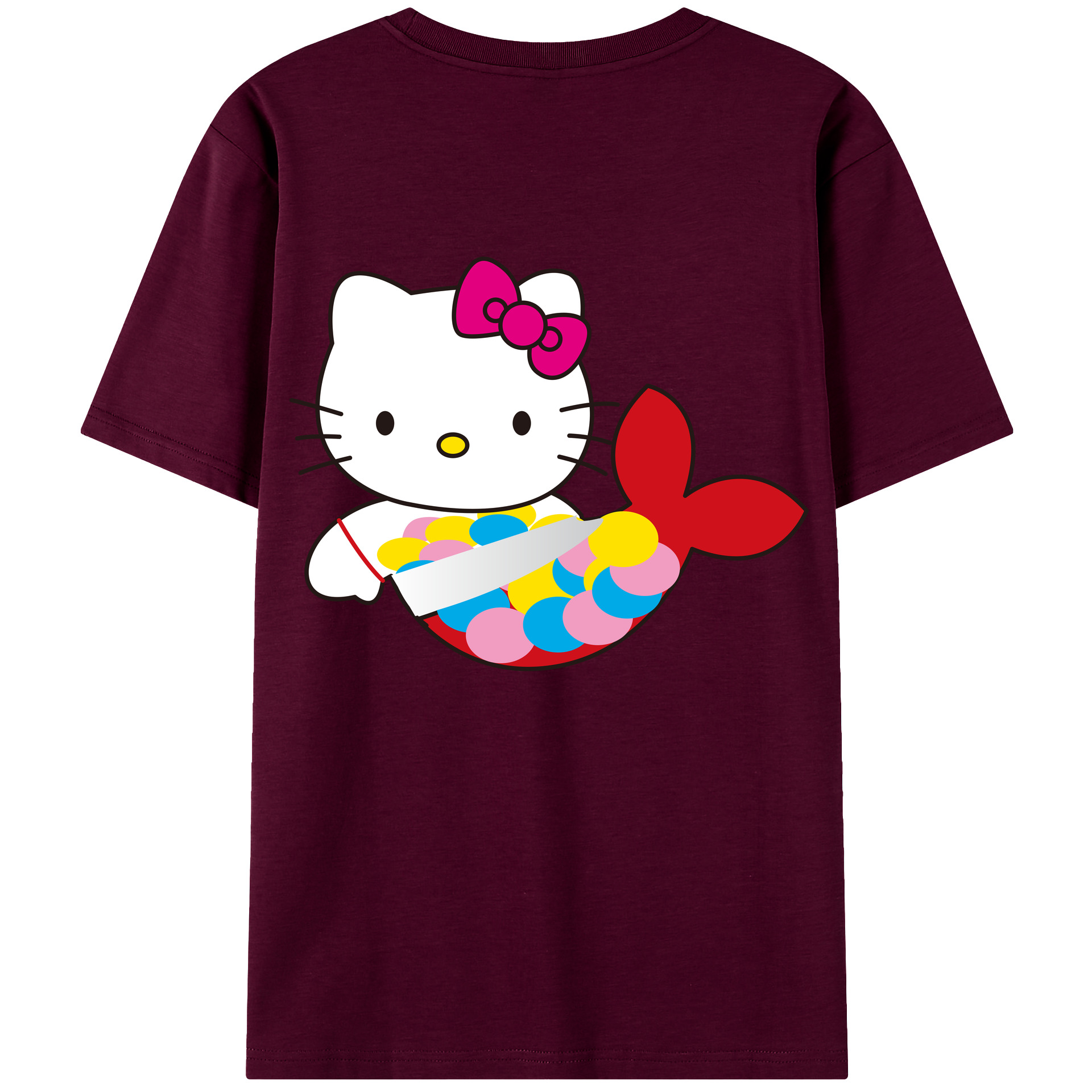（画像用） Hello Kitty ハローキティ レディース半袖Tシャツ(バックプリント)
